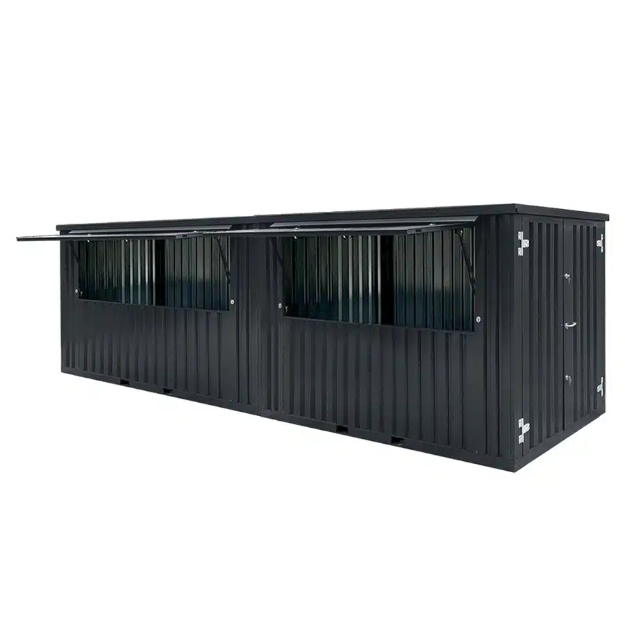 Barcontainer 8 x 2 XL Anthrazit RAL 7016