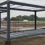 Containerrahmen, verschraubt, Faltcontainer, Flat-Pack, 6055 × 2440 mm