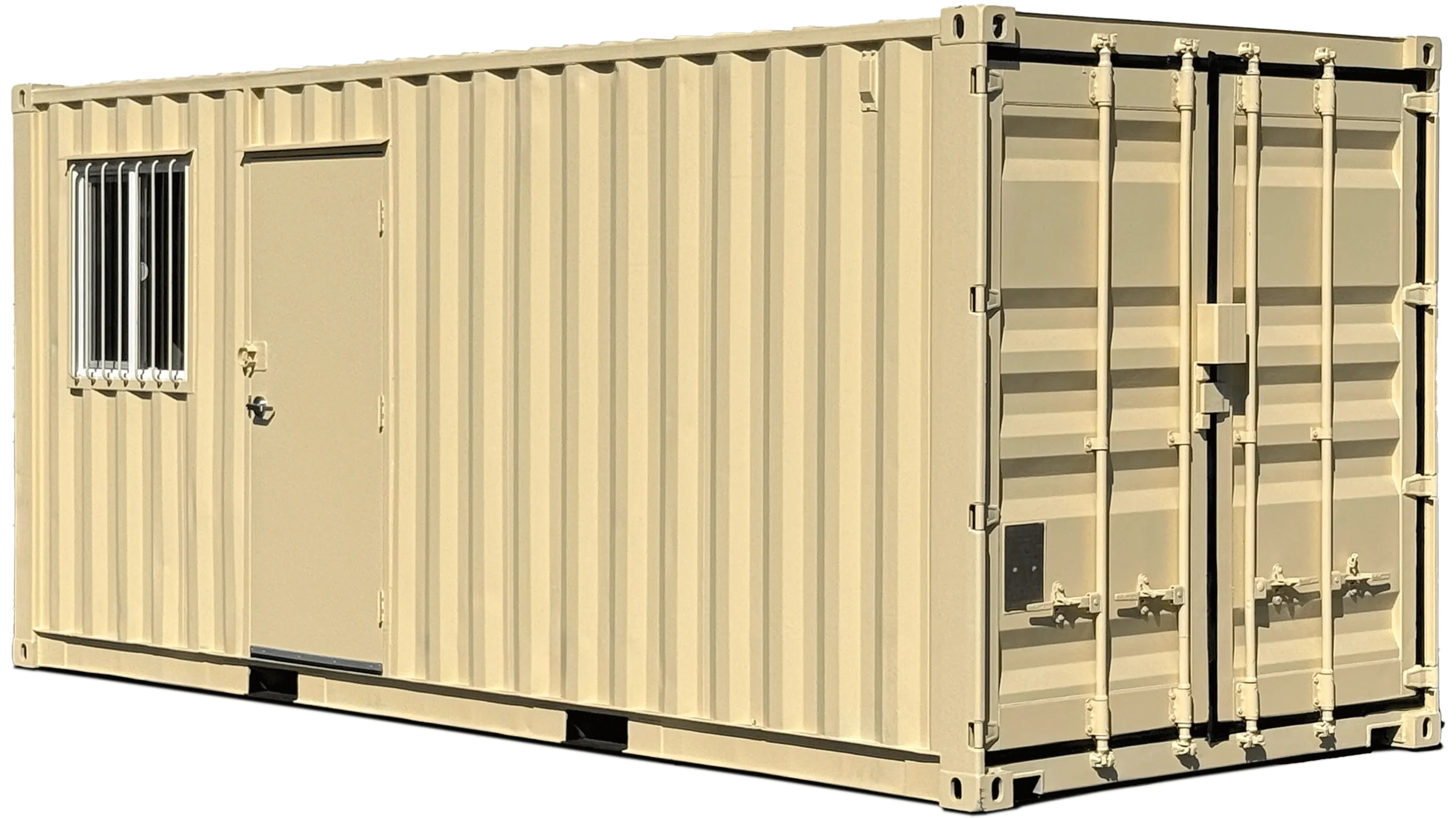 VO1-scaled-1.webp 20-Fuß-Container (generalüberholt), kombiniert als Büro- und Lagercontainer – Image 1