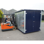 Stahlblauer Wechselcontainer 3 x 2 Meter – mit Doppeltür – Bild 4