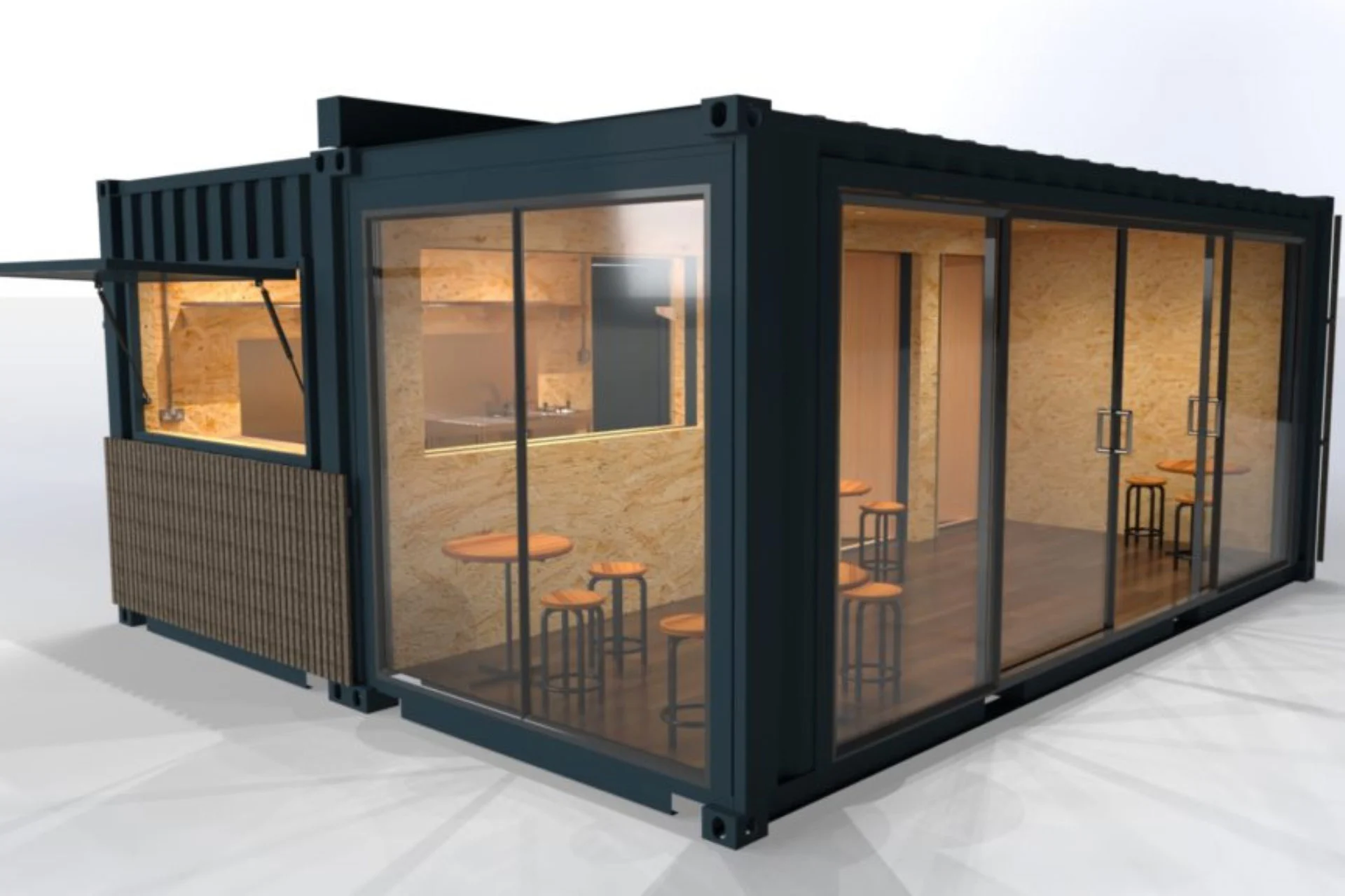 Umgebaute Container